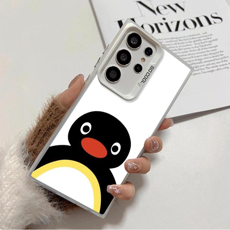 

Cartoon P-Pingu Penguin Soft Phone Case for Samsung Galaxy S24 S25 FE S26 Edge S23 Ultra S22 Plus S21 + Shockproof Cover Back Sh Samsung S20 FE