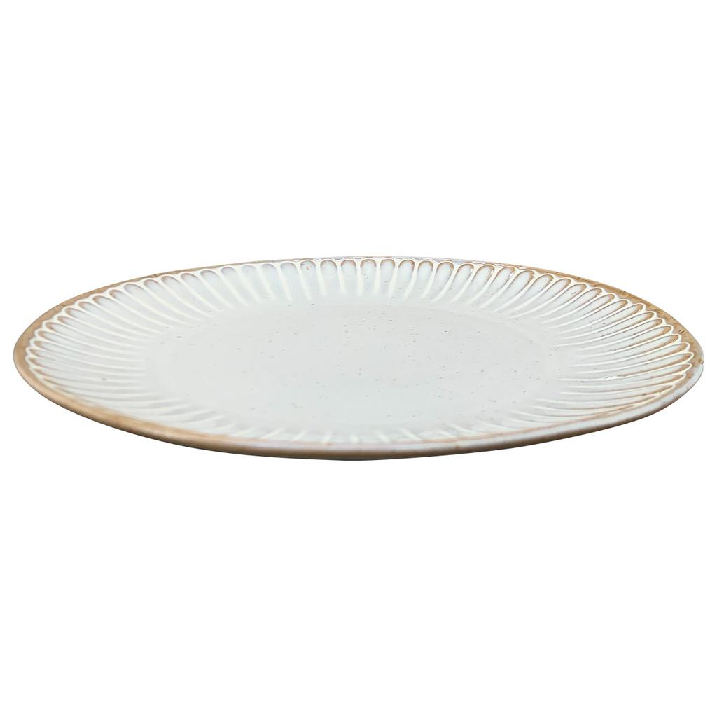 Talerz Obiadowy Ceramiczny Szary Grau