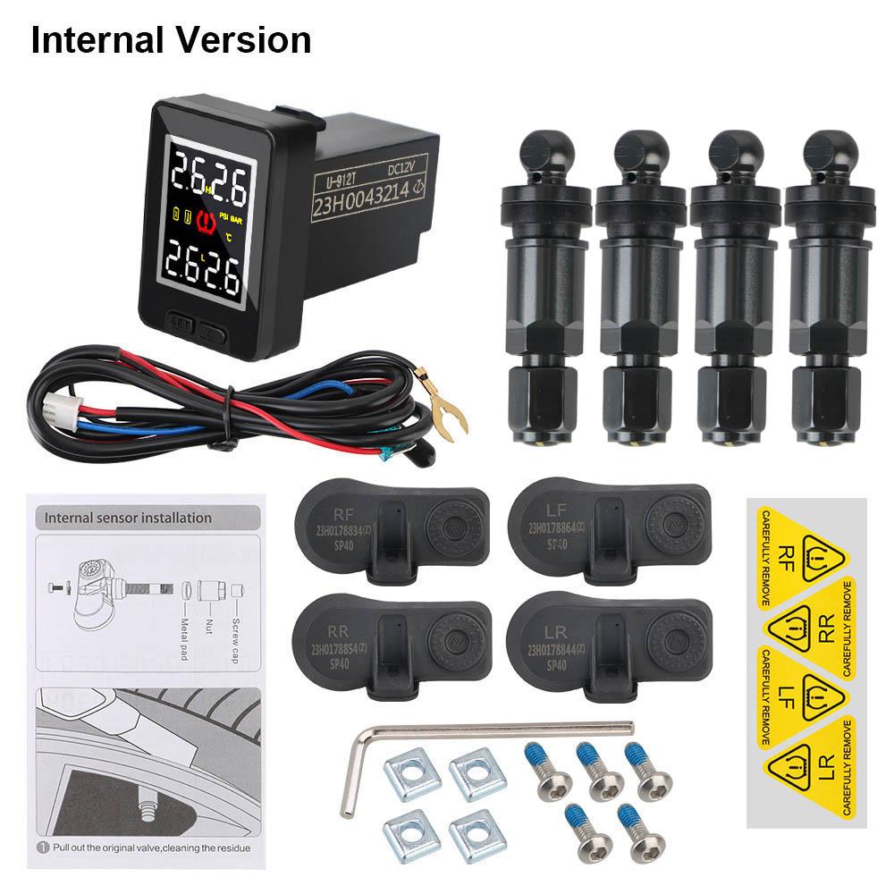 Save Fuel Tire Pressure Monitor System Car TPMS for Toyota 4Pcs External /Internal Sensor Waterproof Wireless