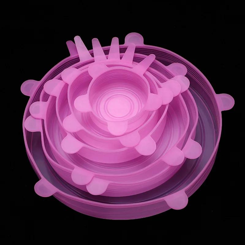 

Food Silicone Cover Housewares Kitchen Storage and Organization Fresh-keeping Sealable Bowl Elastic Packaging Lid Lids for Cans