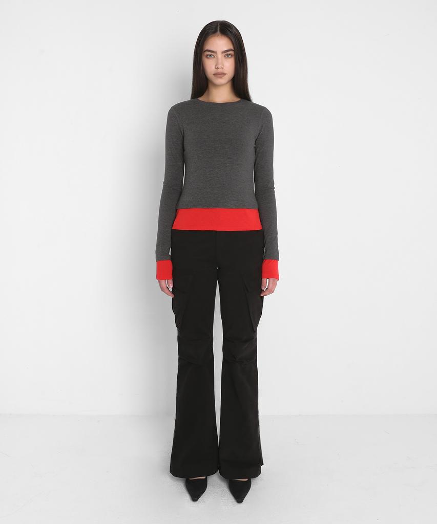 Saendeulig Bootcut Cargo Pants_Black