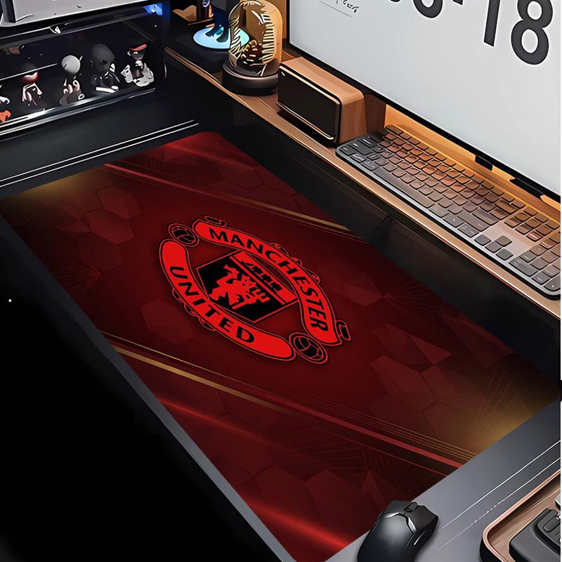Tappetino per Mouse con Motivo Calcio Manchester United Non?Tappetino Mouse da Gioco Antiscivolo con Base in Gomma per Scrivania Ufficio Casa
