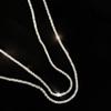 White ~ Sparkling Italian Imported Glittering Element Chain Naked Chain Necklace