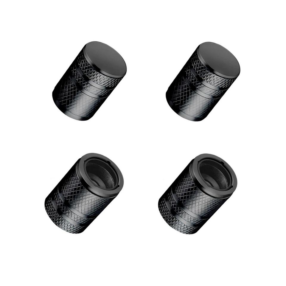 Aluminum Alloy Car Tire Valve Caps with Plastic Liner Universal Auto Motorcycle Bike Valve Dustproof Cover for Schrader Valve