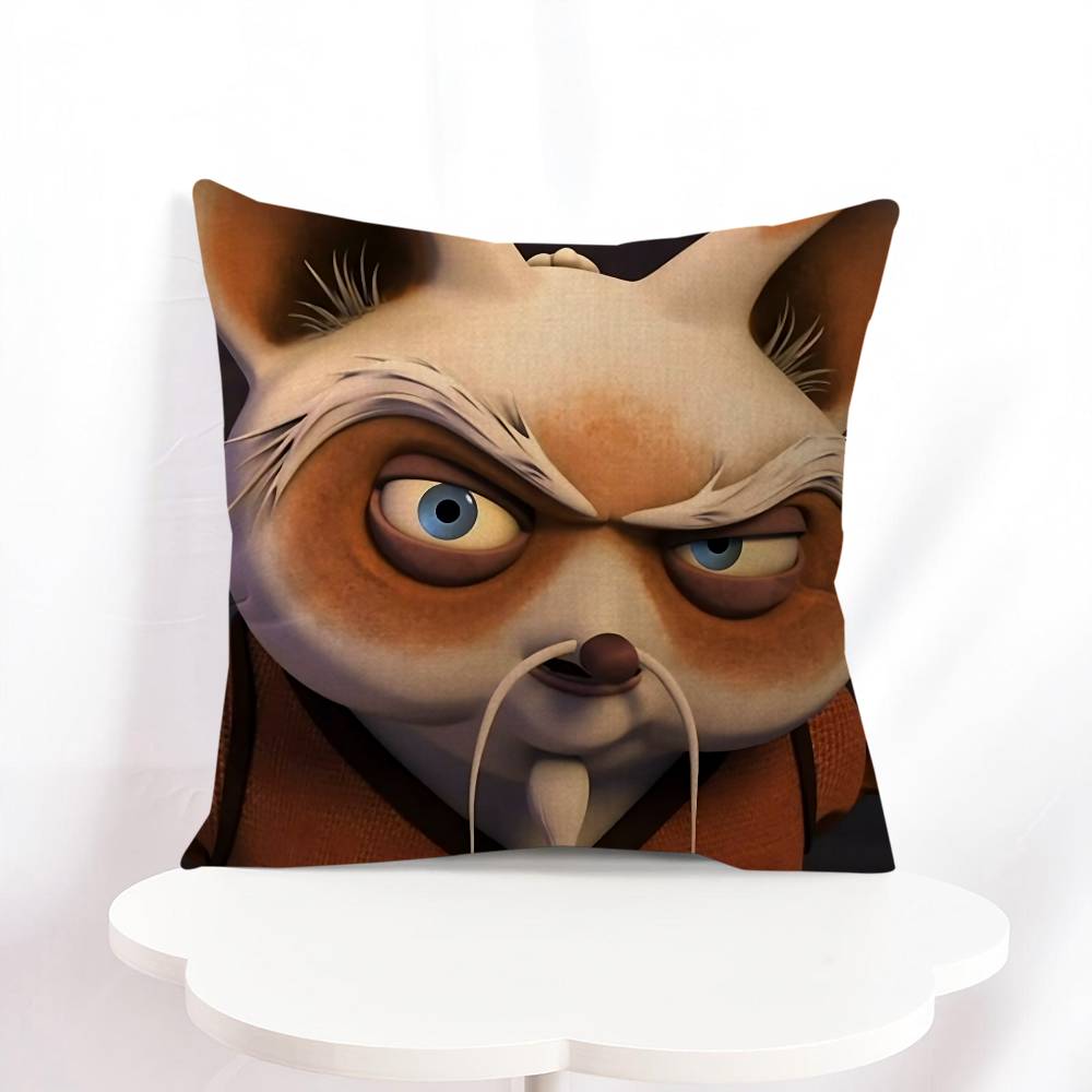 

Подушка Кунг-фу Панда Подарок Домашний Офис Декоративная Подушка Спальня Диван Автомобильная Наволочка 16x16Inch