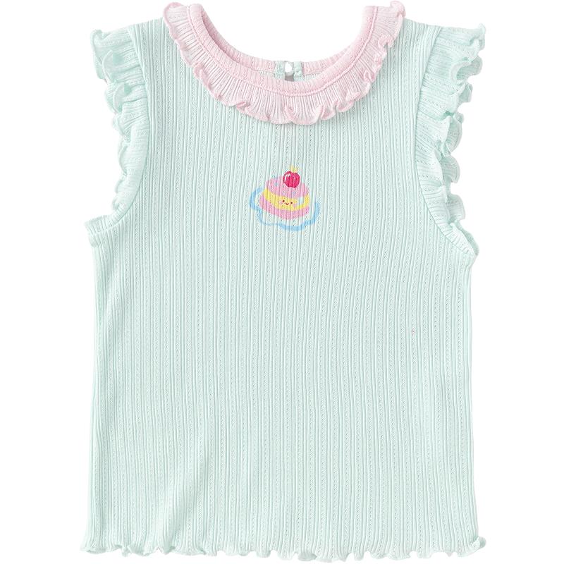 

Balabala Baby Girl Ribbed Print Vest 120