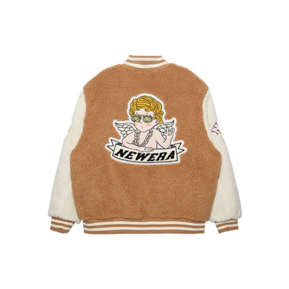 New Era FW22 Color Block Lamb Fleece Thick Jacket Unisex Jackets Brown 13488915