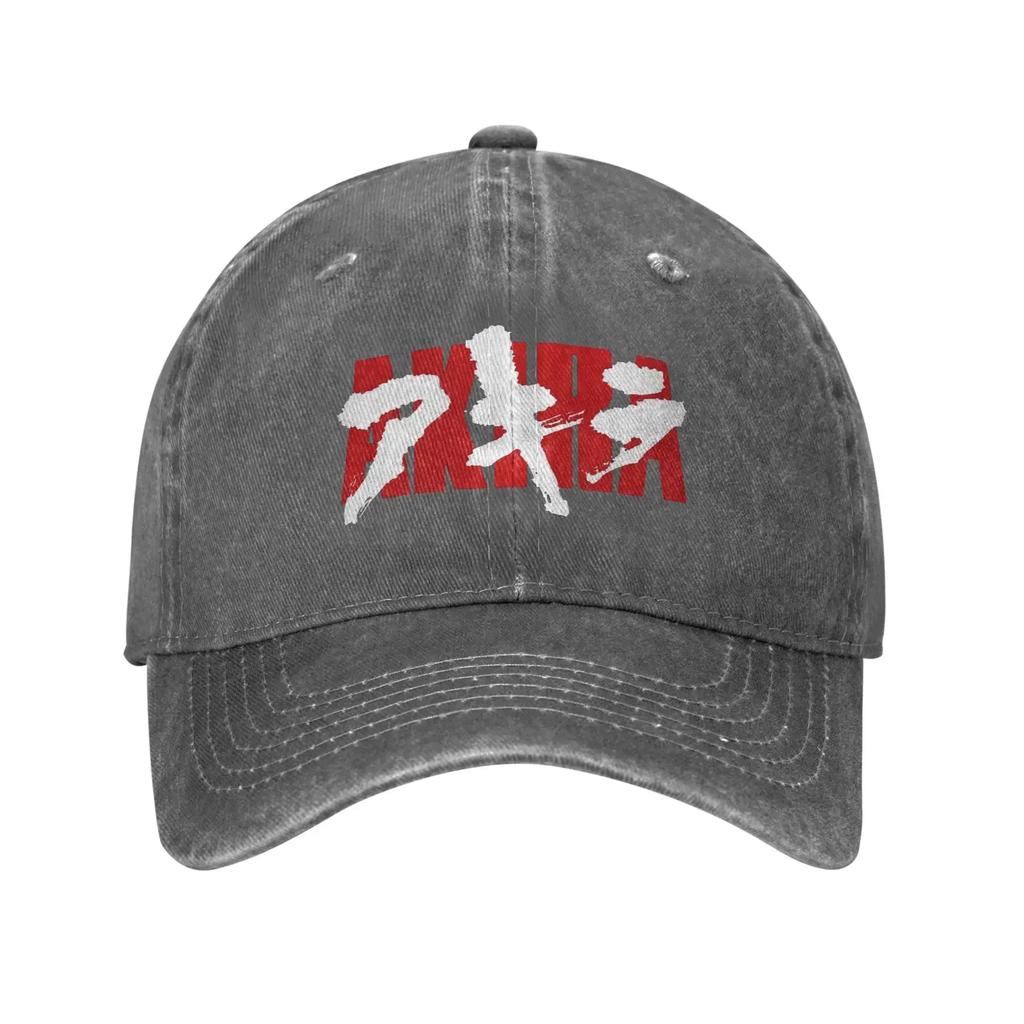Bloody Akira Washed Baseball Cap  y2k Cute Sun Trucker Hat Spring Men Adult Hiking Fishing Baseball Caps