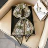 Art French Polka Dot Long Silk Scarf Femininity Versatile High Sense Spring and Autumn New with Shirt Scarf Belt