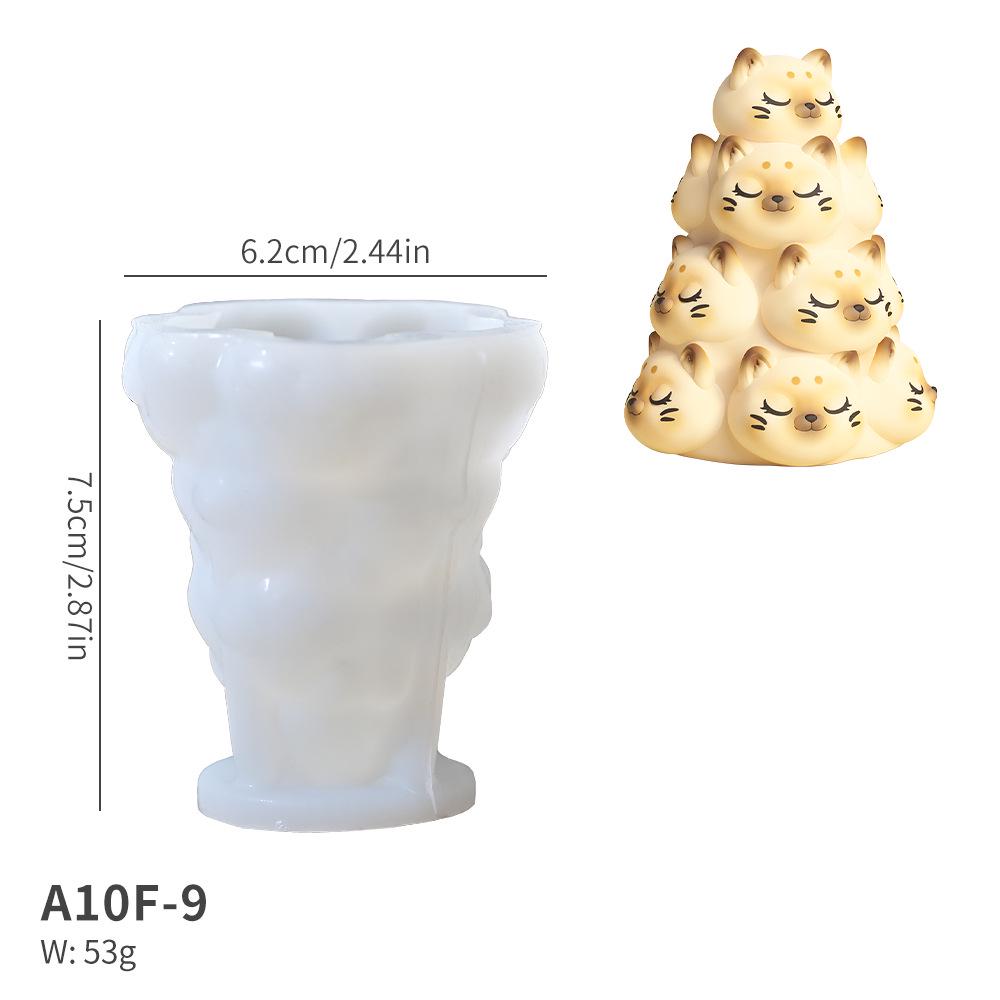 

3D Силиконовая форма Панда и Котёнок для DIY Ароматерапевтических Свечей и Поделок из Гипса