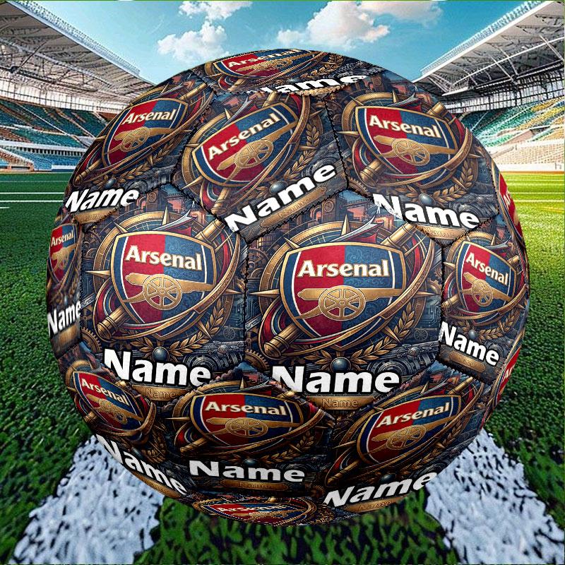 Custom Name Personalized Arsenal F.C Print Size 5 Soccer Ball Training & Match Football, for Team, Kicking, Gift for Football Enthusiasts