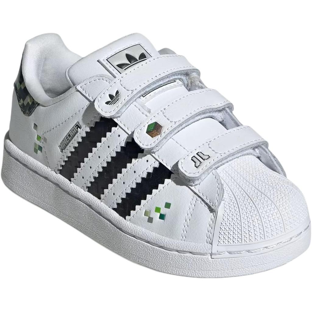 Minecraft X Adidas Superstar 2 C Creeper Kids Sneakers White Cloud-White Core-Black JQ8748