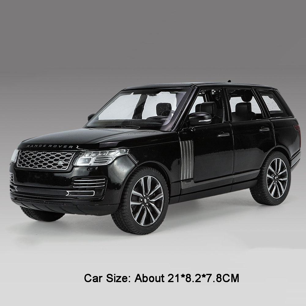 1:24 Scale Range Rover Defender Car Model Toy Alloy Diecast Rubber Tires Off-road Vehicles Models Toys Collectible Ornaments