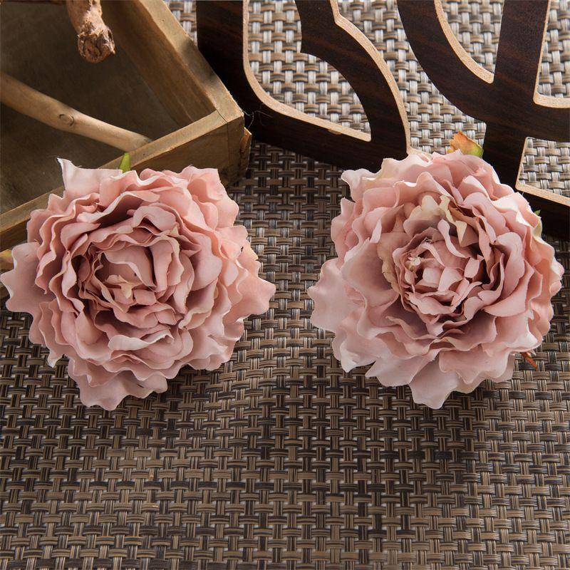 Artificial Flowers Silk Oil Cloth Peony Christmas Wreath Home Outdoor Garden Festival Wedding Bridal Bouquet Diy Gift Hot Sales