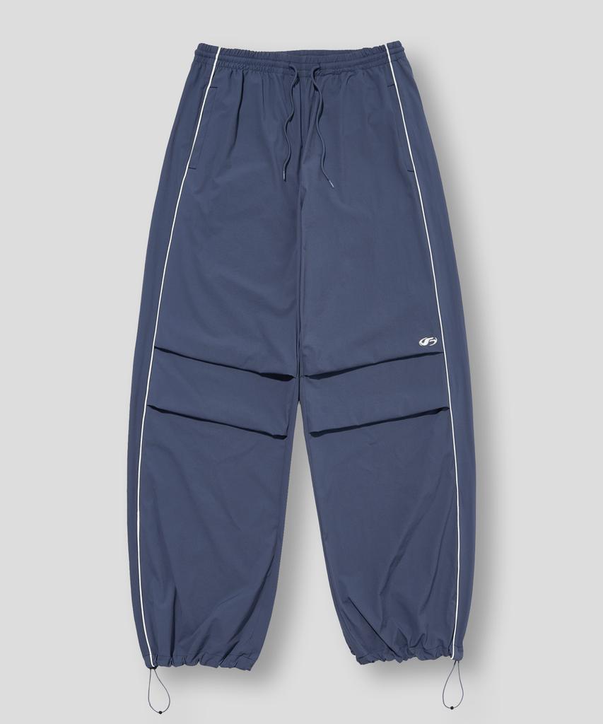 FILLUMINATE Nylon Two-Tuck Piping Pants - Blue