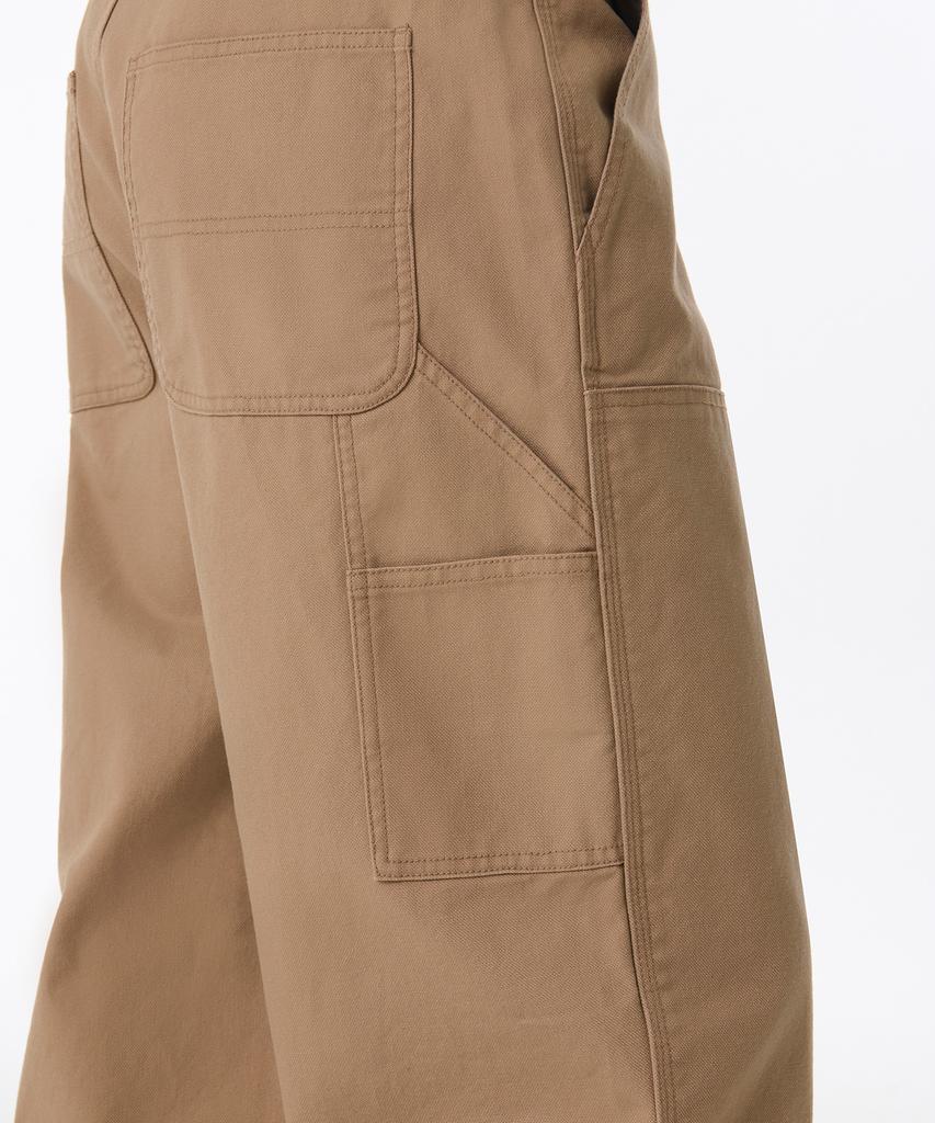 Musinsa Standard Canvas Regular Fit Double Knee Carpenter Pants [Beige]