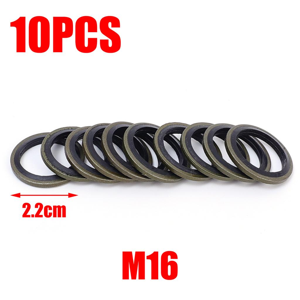 Non-Slip Car High Pressure Fuel Line Drain Plug Gasket Universal Oil Pan Gaskets Accessories Seal M6/M8/M10/M12/M14/M16/M18/M20