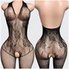 Erotic Bodysuits Sexy Fishnet Lingerie Women See Through Transparent Crotch Bodystockings Mesh Crotchless Stockings Babydoll