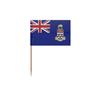Cure-dents Drapeau Des Îles Caïmans - 10 Cm - 100 Pièces - Plastique Adhésif - Bâton En Bambou -