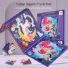 Magnetická puzzle kniha pre deti: Predškolská výchova pre vek 3-6 rokov