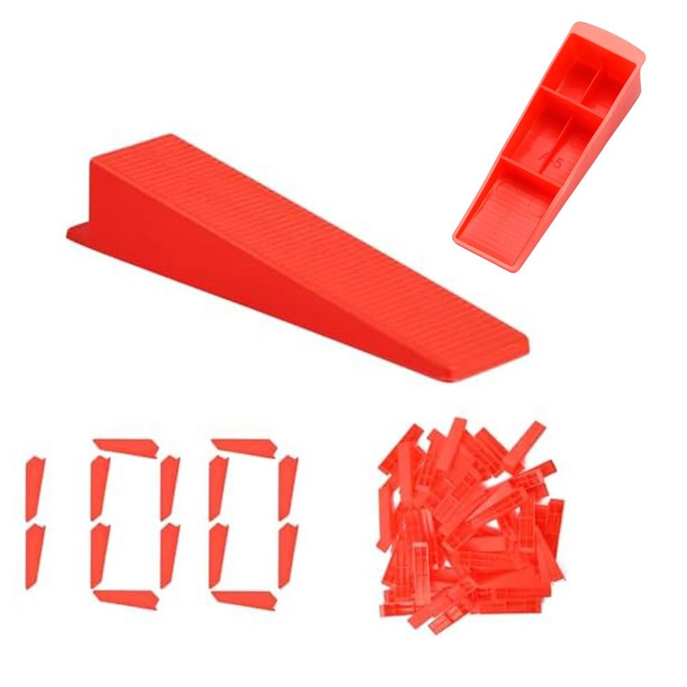 100 Pack Plastic Tile Spacers Reusable Clips Tiling Tool