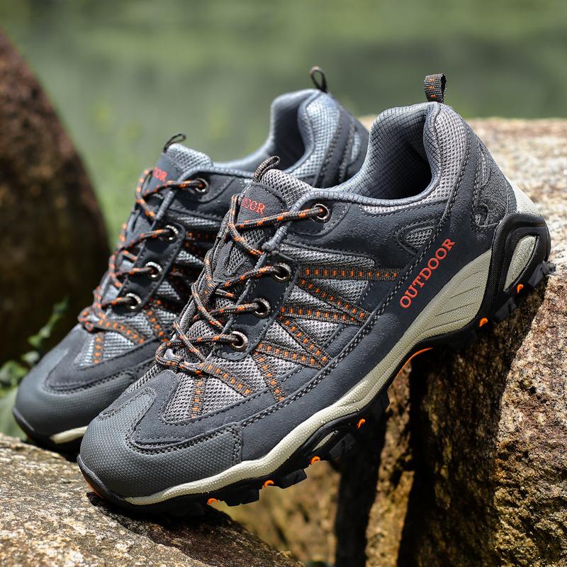 Wanderschuhe Herren Frühling Herbst und Winter rutschfest und abriebfest Outdoor-Sportschuhe Wanderschuhe wasserdicht Klettern atmungsaktiv Paar mehr