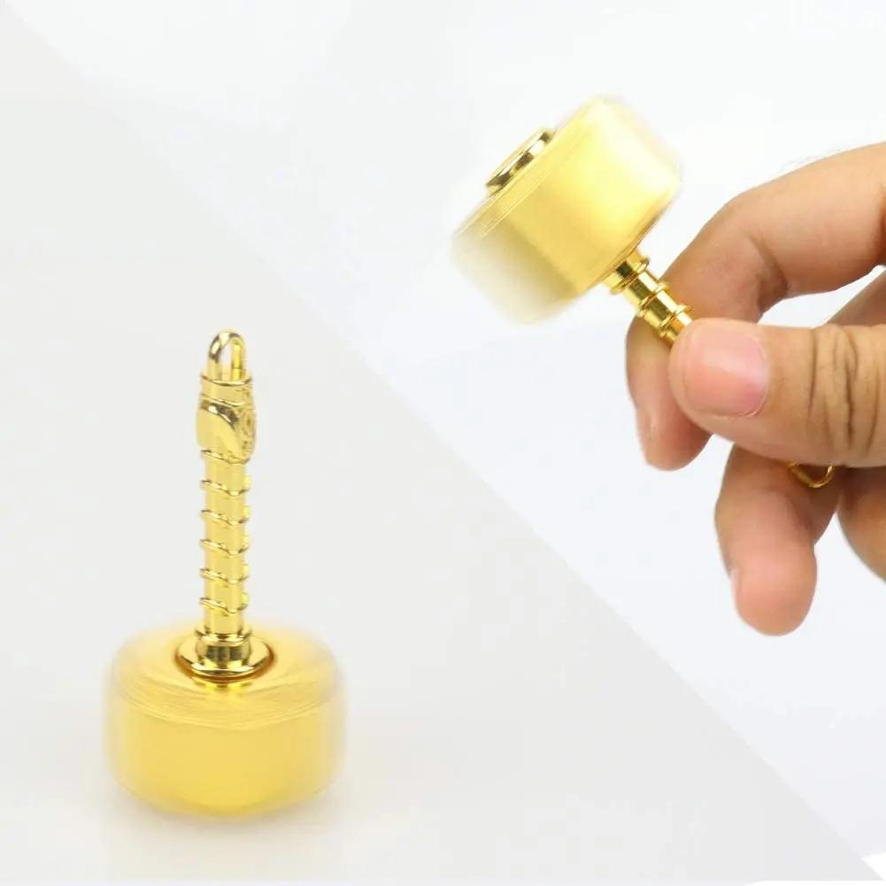 Lustiger Metallhammer Kinetisches Rotierendes Taschenspielzeug Fidget Spinner Geburtstags-Weihnachtsgeschenk Kinder Erwachsene Stressabbau Spielzeug Fingerspitzen-Spielzeug