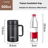 TIANXI (TIANXI) Insulated Mug, Large Capacity Water Bottle, Men's Tea Cup, 316 Stainless Steel Business Office Cup, Gift