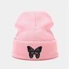 Autumn and winter pullover cold hat Scottish Highland cattle embroidered knitted hat neutral thermal knitted hat