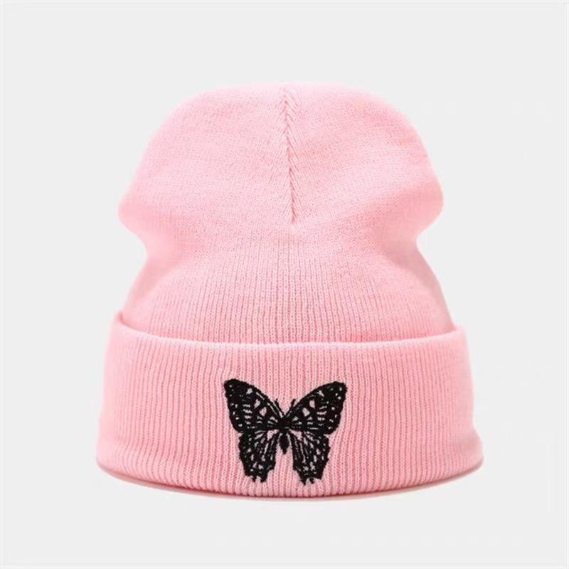 Autumn and winter pullover cold hat Scottish Highland cattle embroidered knitted hat neutral thermal knitted hat