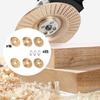 Angled Grinder Polishing Pad Heavy-Duty Wood Carving Disc Set with Upper Clamping Plates Grinding Wheel Wood Carving for Cutting Shaping Sanding