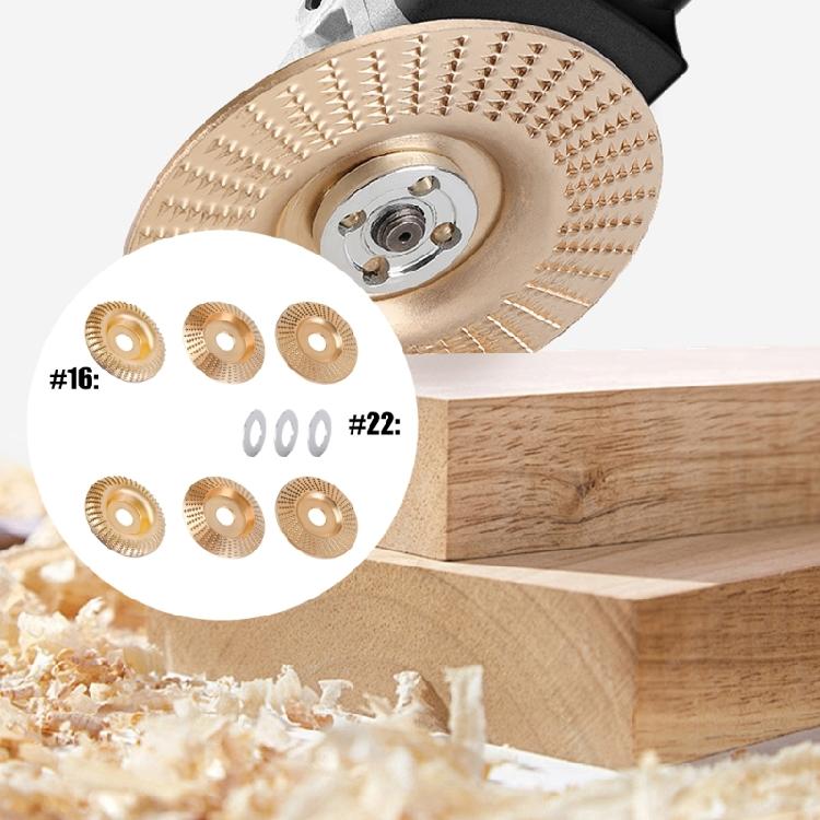 Angled Grinder Polishing Pad Heavy-Duty Wood Carving Disc Set with Upper Clamping Plates Grinding Wheel Wood Carving for Cutting Shaping Sanding