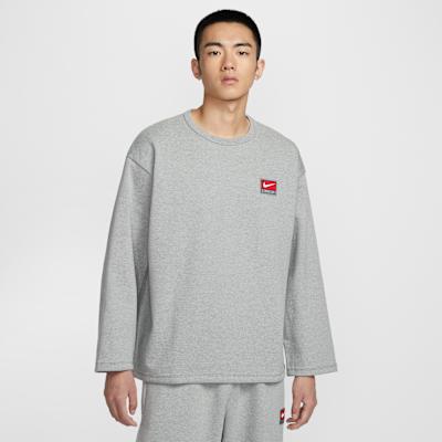 Nike Sweatshirts Men s Gray Crew Neck Moderate S