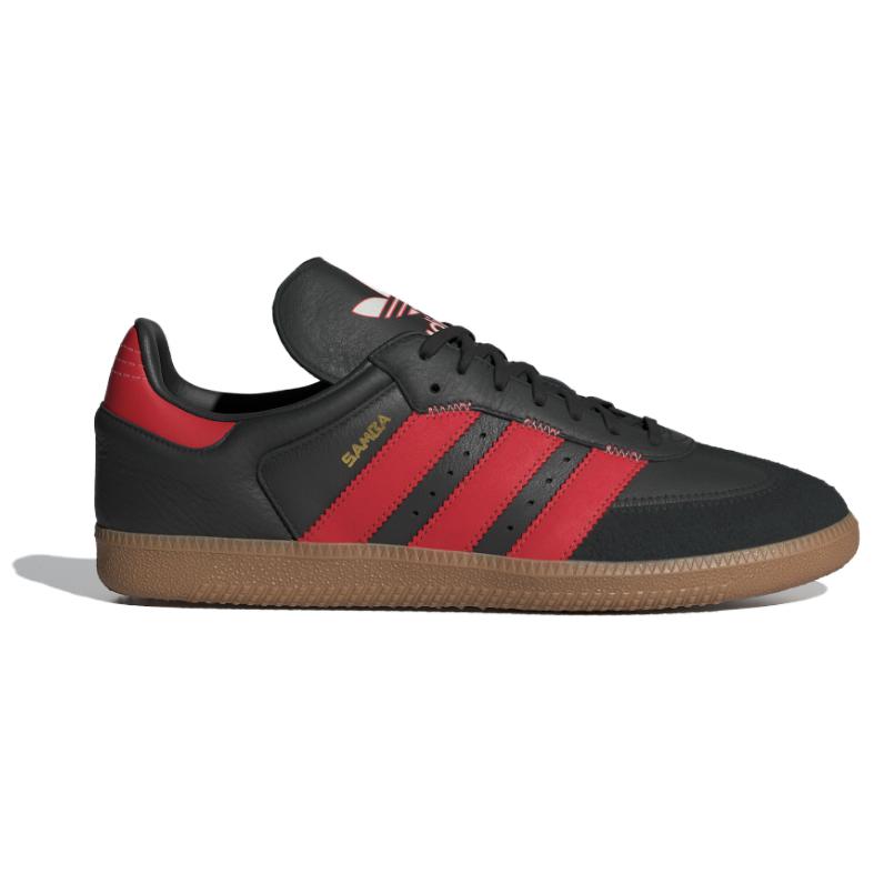 Adidas Originals Samba Og Comfortable Versatile Low-Top Sneakers Unisex Sneakers Black Red IF1812