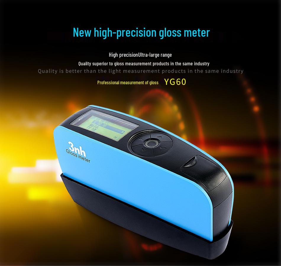 3nh YG60 Gloss Meter for Measuring Gloss on Furniture, Home Decor, Marble, and Tile Surfaces.