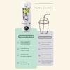 700ml Smoothie Blender Portable USB Rechargeable Juicer with High Speed Motor Mixing Cup for Protein Shakes and Juices