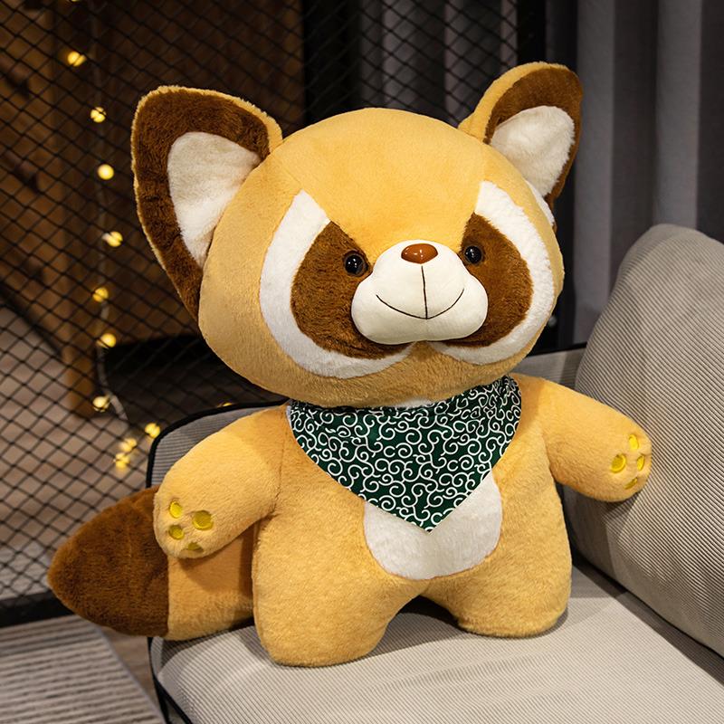 Plush Raccoon Doll Toy Appease Toys Adorable Bedroom Decor Red Panda Plush Toy Christmas Gift
