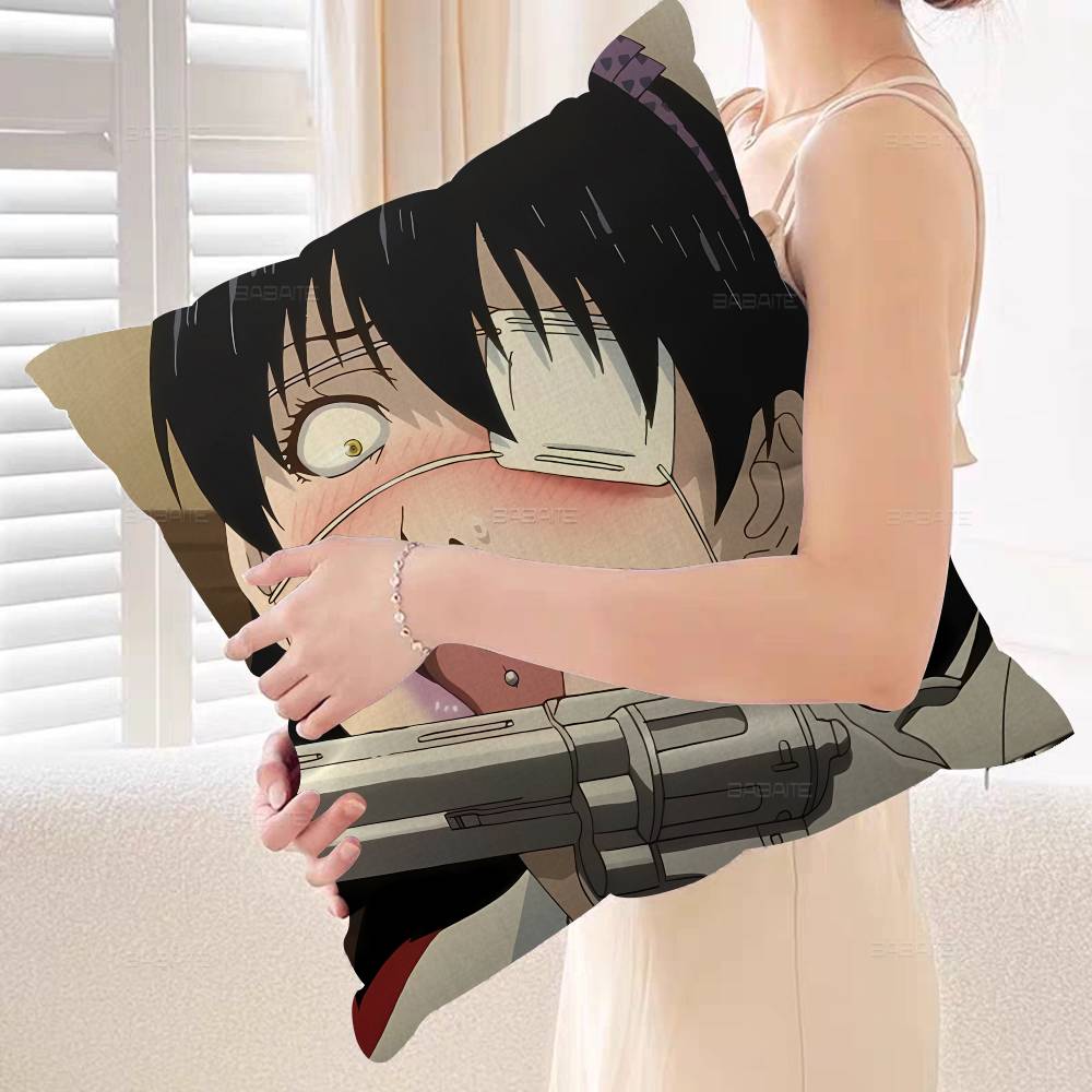Anime Kakegurui Pillow Cover Sofa Cushion Cover Home Room Decoration Children Gift