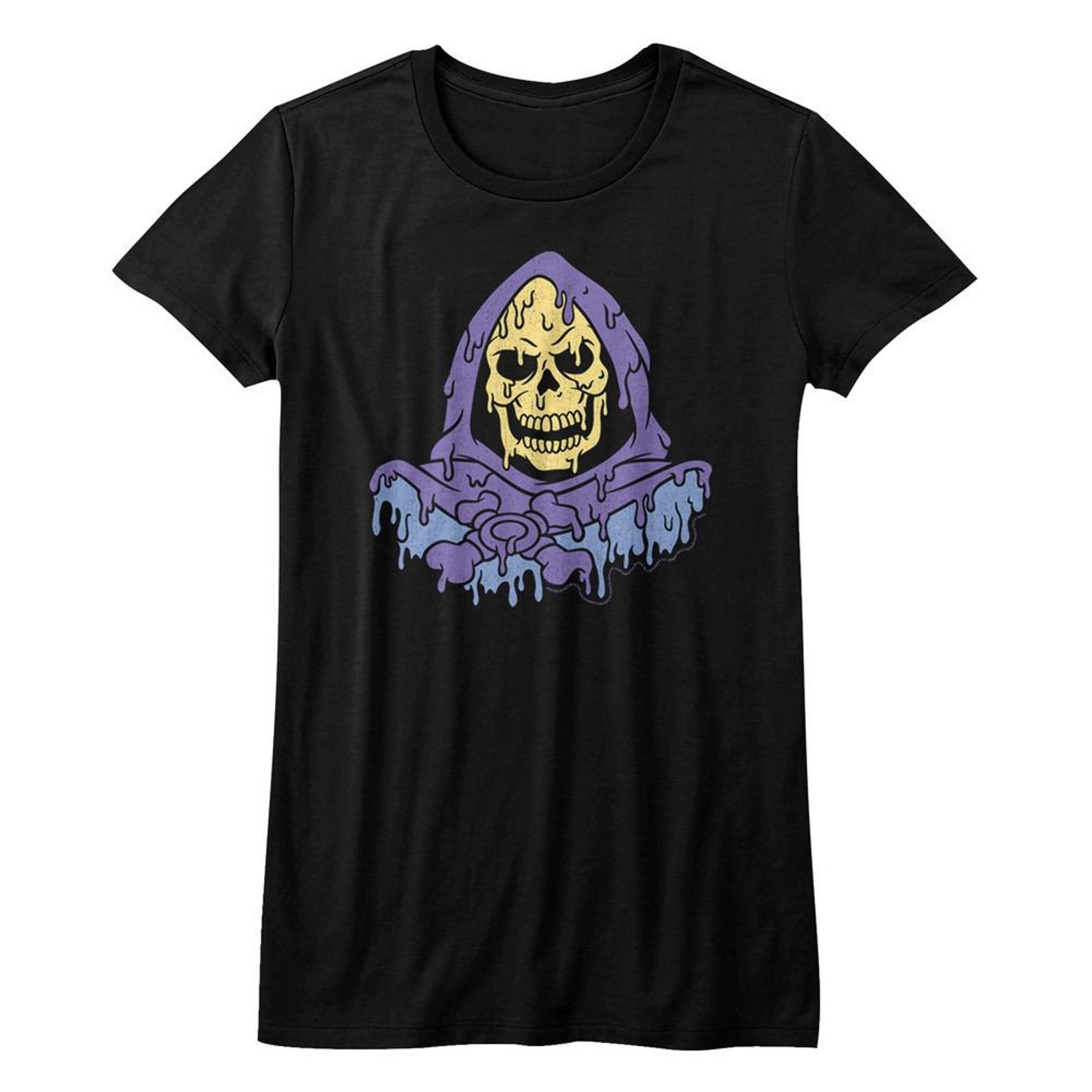 Masters Of The Universe Melty Skeletor Black Junior Women s T-Shirt S