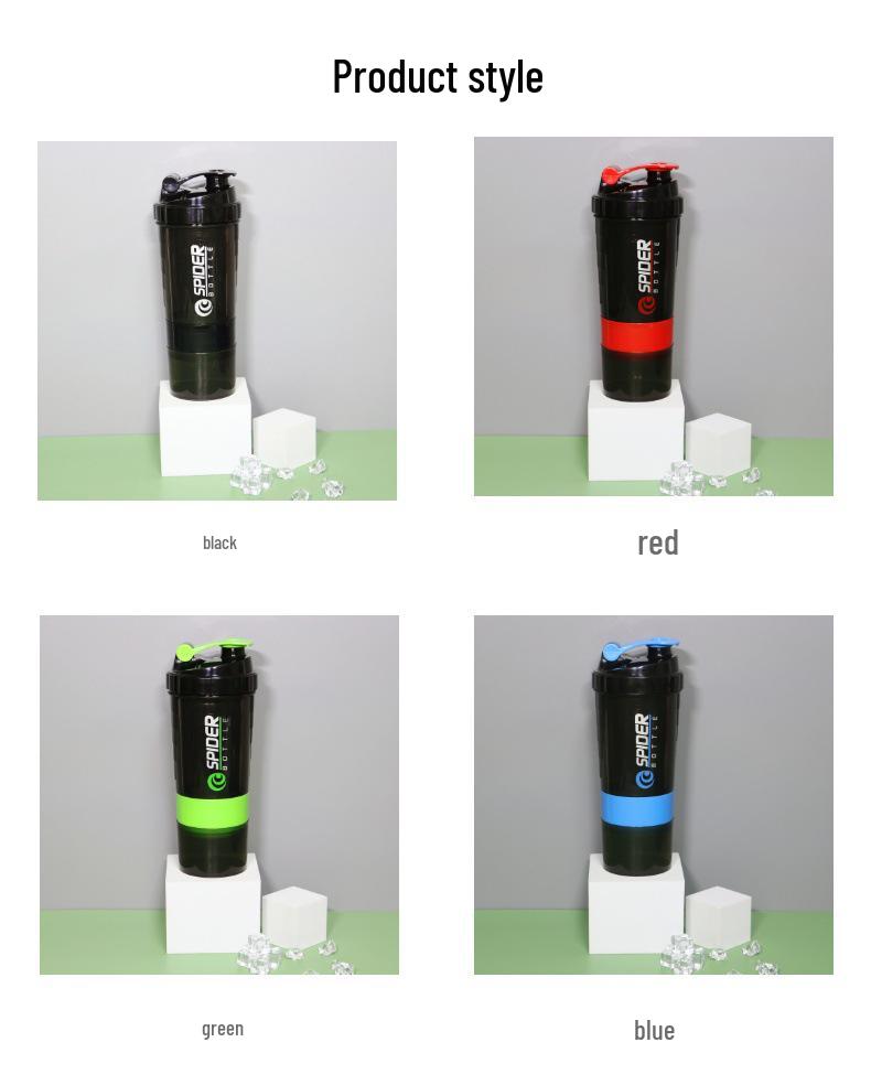 Pahar Shaker cu 3 Straturi de Capacitate Mare pentru Pudră Proteică - Cadou Portabil pentru Fitness