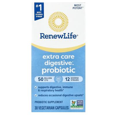 Probiotico Potenziatore della Digestione Extra Care, 5 miliardi di UFC, 30 capsule vegetali