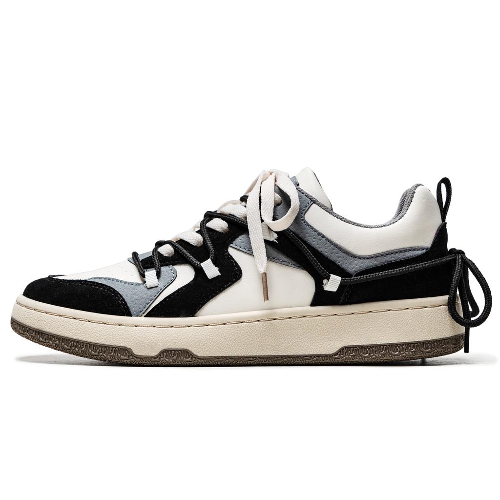 Hong Kong Style Design Low-top Casual Sneakers Men's Retro Footwear Male Trendy Shoes