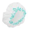 Adult Double Layer Water Proof Shower Cap Thicken Elastic Women Bath Cap Hat Large