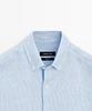 Masimodutti 100% Linen Regular Fit Pinstripe Shirt