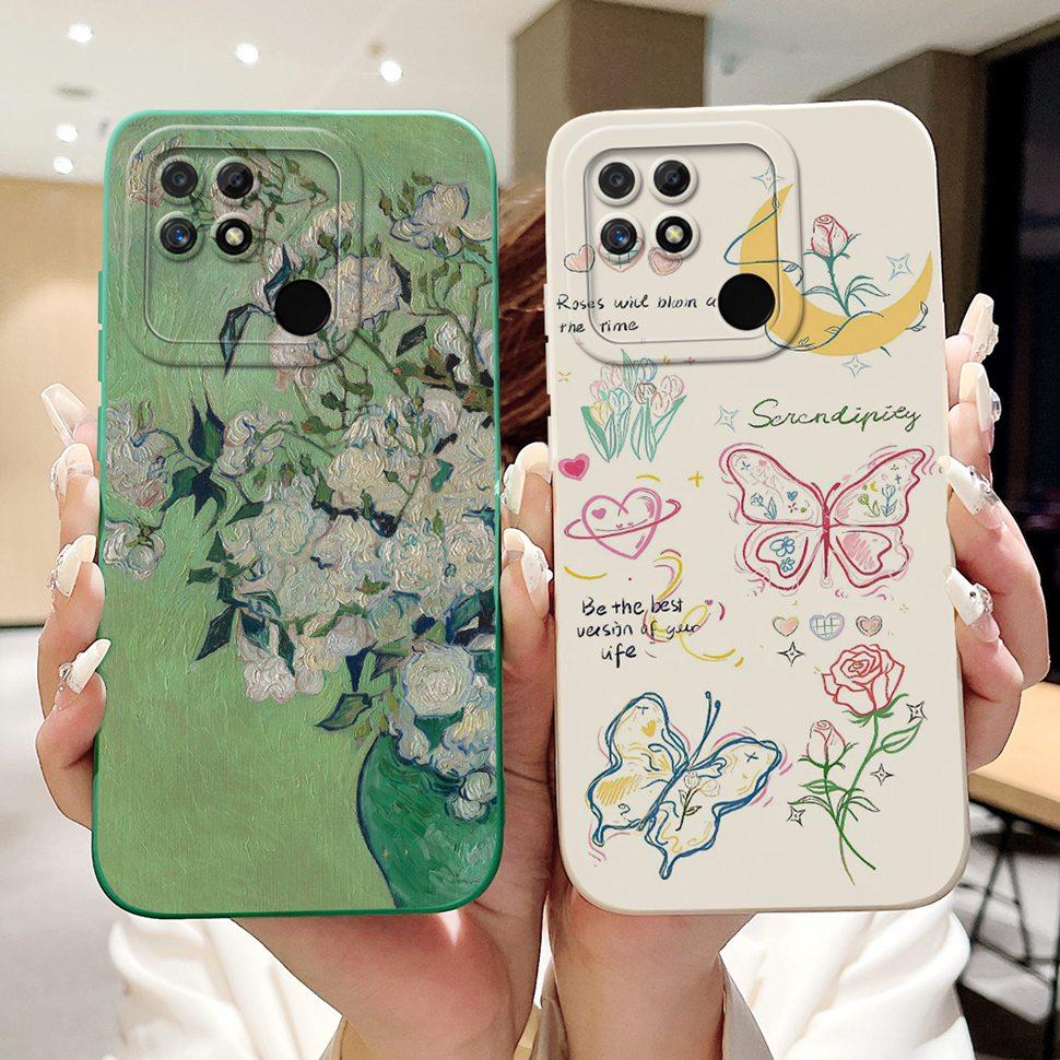 For Realme Narzo 50A Case Silicone Soft TPU Shockproof Cartoon Pattern Phone Casing For Realme Narzo50A  RMX3430 Case Back Cover