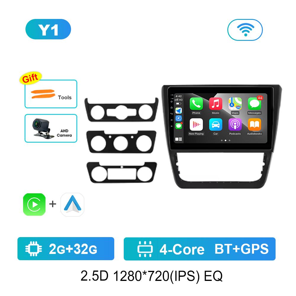 10 Inch Car Radio Multimedia Player for SKODA Yeti 5L 2009 - 2014 GPS Navi Android OS 4G Bluetooth WiFi  DSP Stereo Auto Tools