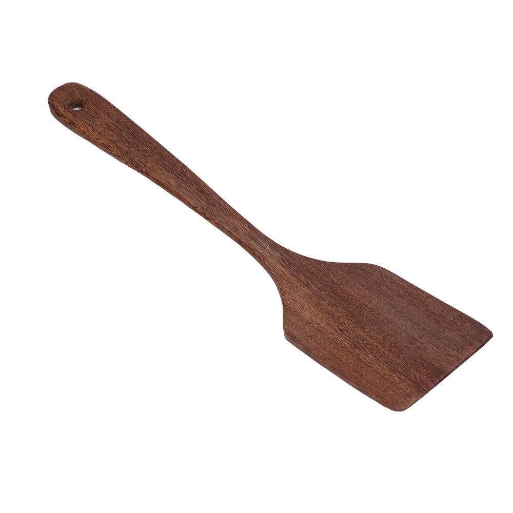Long Handle Wooden Spatula Wenge Cooking Spatula Kitchen Supplies Wooden Spoon  Salads/Salads