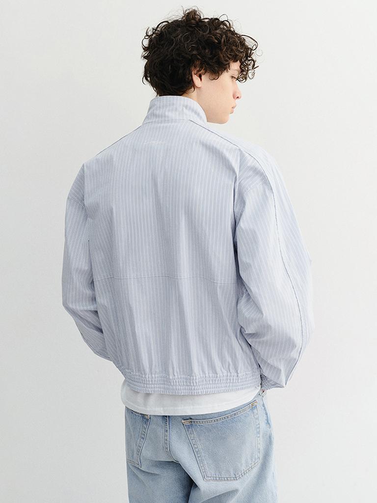 Dunst For Men Summer Harrington Jacket_Unisex_Udju6B122_Soft Blue Stripe