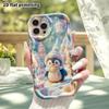 Phone Case: 2D Flat, Suitable for iPhone 18 17 16 15 14 13 12 Pro Protective Case, Snowy Mountain Little Penguin, Perfect Christmas and Halloween Holi