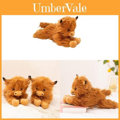 Plush Highland Cow Toy With Pp Cotton Filling For Kids And Giftgiving